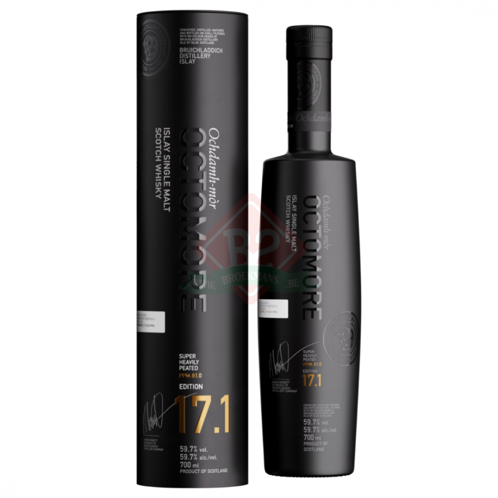 viskijs OCTOMORE 17.1 Scottish Barley Peated Islay Single Malt Whisky 59.9%