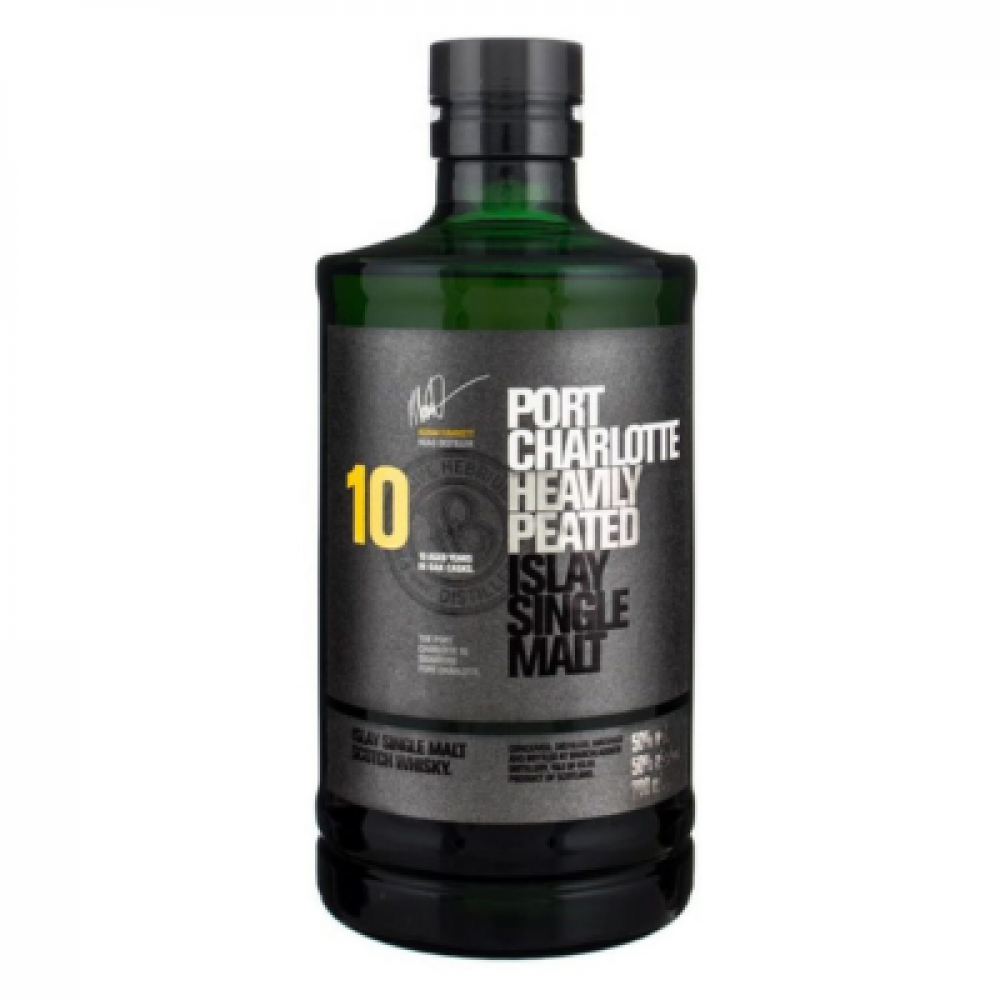 viskijs PORT CHARLOTTE Scottish Barley Peated Islay Single Malt Whisky 50.0%
