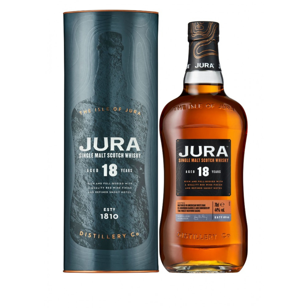 viskijs Jura 18YO Single Malt 44.0% 