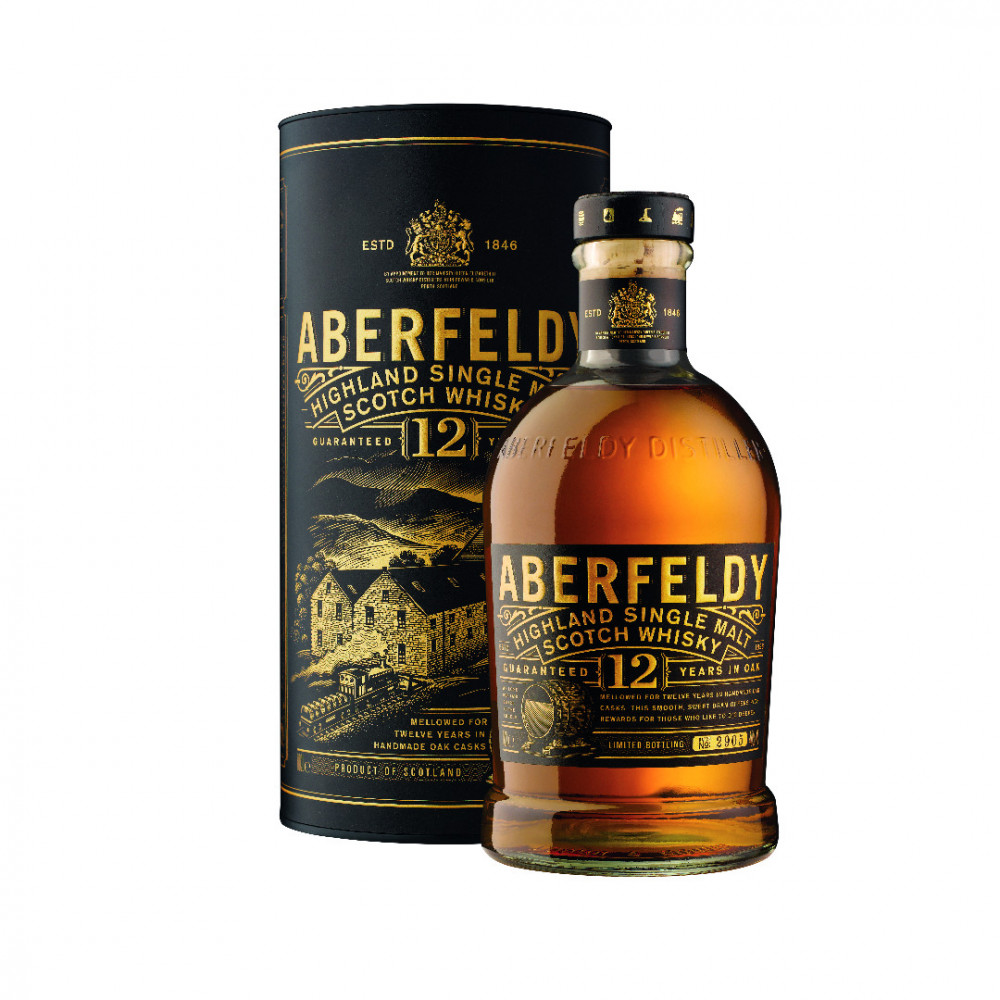 viskijs ABERFELDY 12 Years Old Highland Single Malt Scotch Whisky 40%