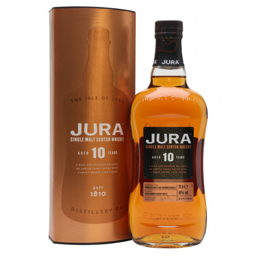 viskijs JURA 10 Years Old Single Malt Scotch Whisky 40.0%