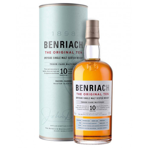 Viskijs BENRIACH The Original 10 Years Old Speyside Single Malt Whisky 43.0%