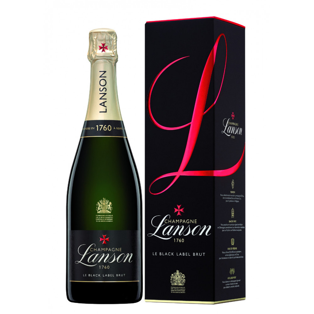 šampanietis LANSON Le Black Label Brut 12.5% 0.75L