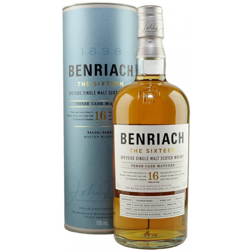 viskijs BenRiach 16 Years Old Speyside Single Malt 43%